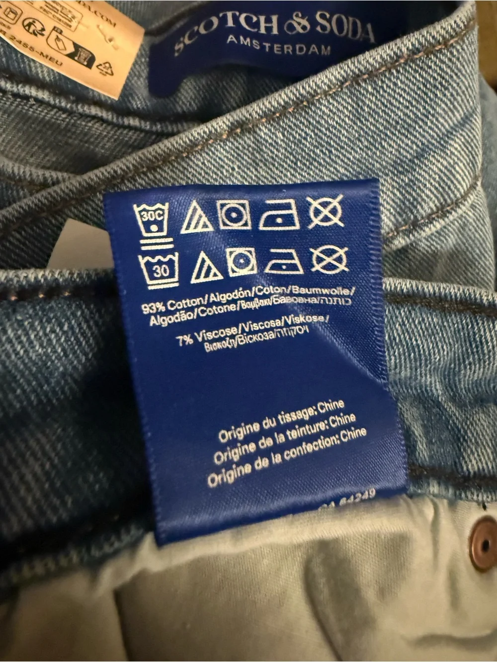 🥃 Scotch & Soda NWT Clifton Straight Fit Five-Pocket Jeans - Size 32X32
